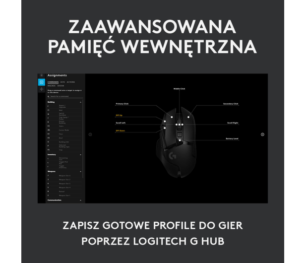 Logitech G502 Lightspeed HERO - 496237 - zdjęcie 10
